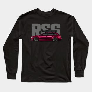 RS6 Avant - Touring Mode (Marron) Long Sleeve T-Shirt